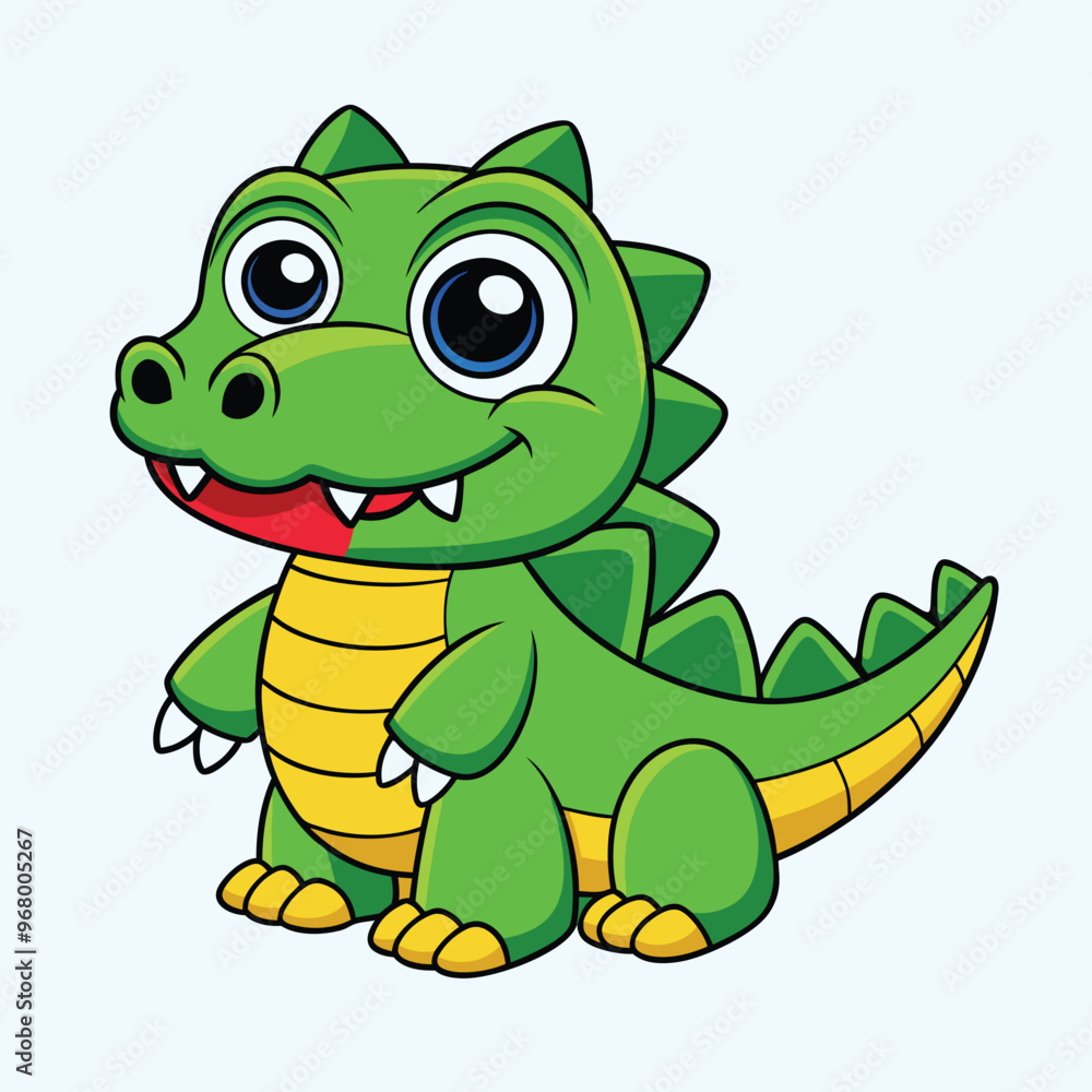 Crocodile cartoon vector illustration style design Crocodile cartoon vector illustration style design