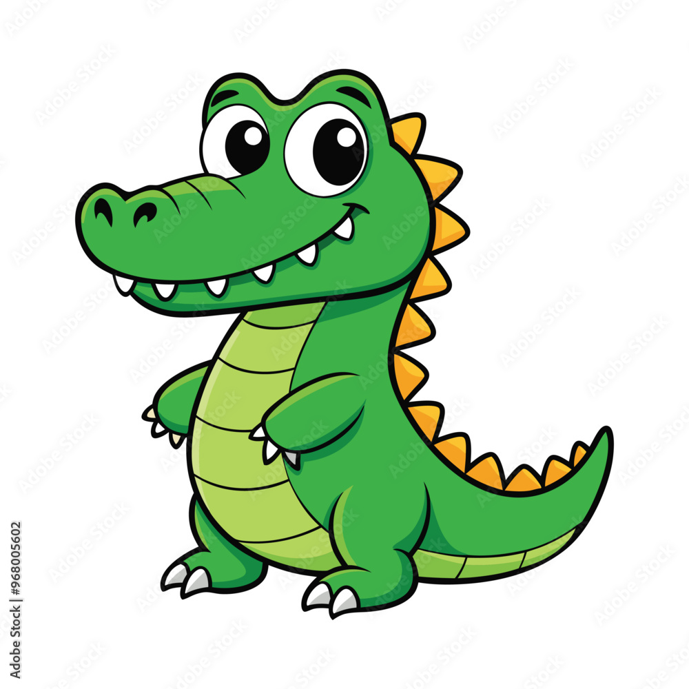 Crocodile cartoon vector illustration style design Crocodile cartoon vector illustration style design