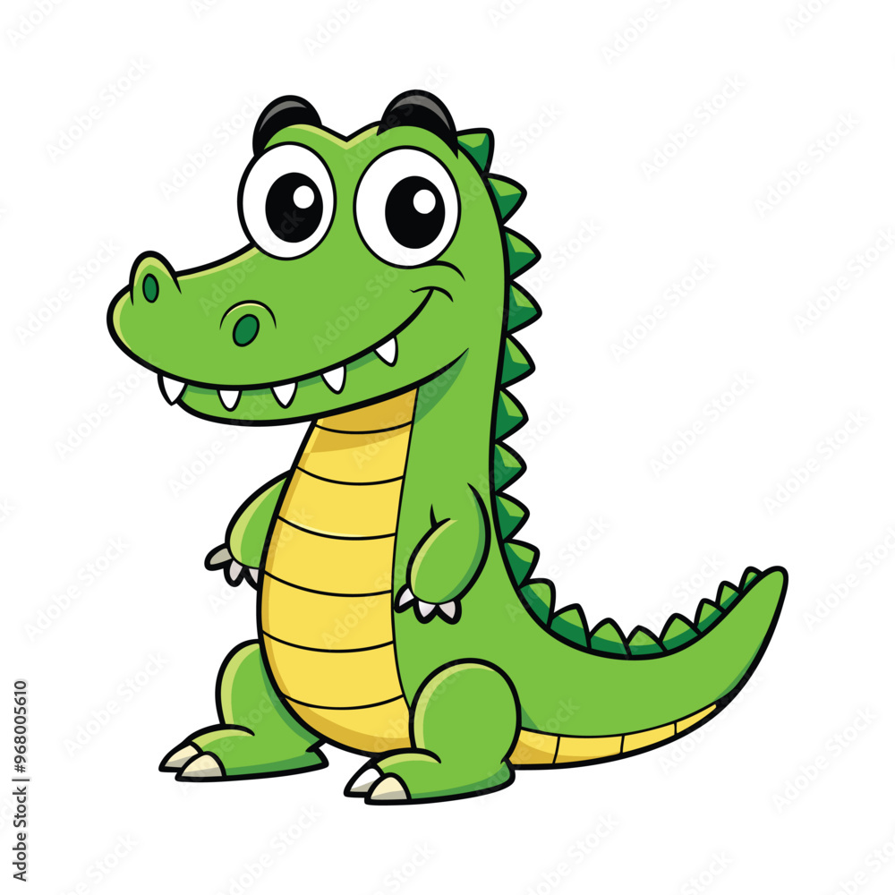 Crocodile cartoon vector illustration style design Crocodile cartoon vector illustration style design