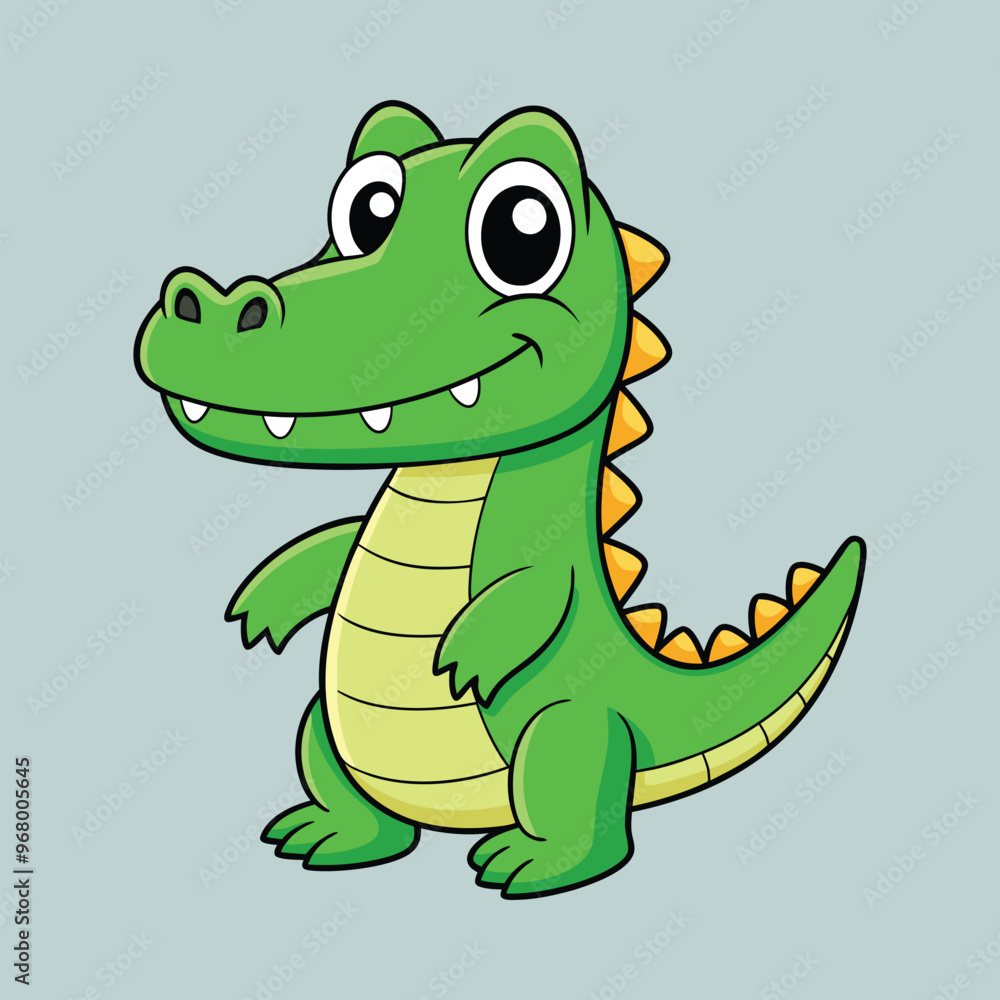Crocodile cartoon vector illustration style design Crocodile cartoon vector illustration style design