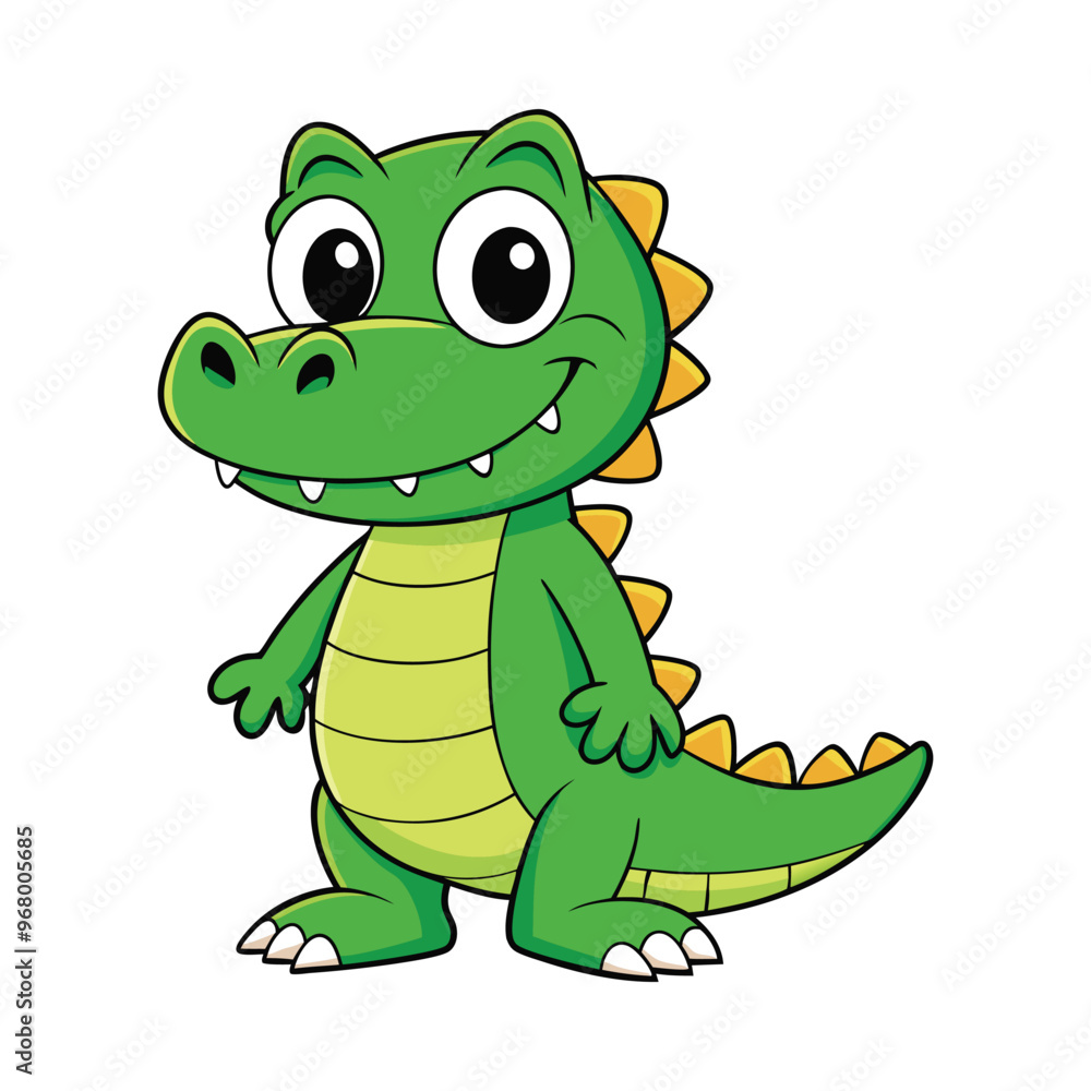 Crocodile cartoon vector illustration style design Crocodile cartoon vector illustration style design