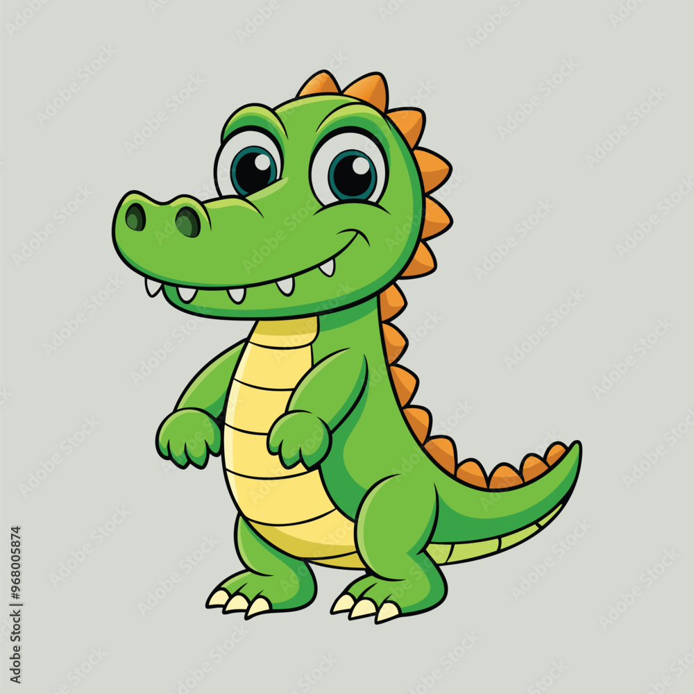 Crocodile cartoon vector illustration style design Crocodile cartoon vector illustration style design