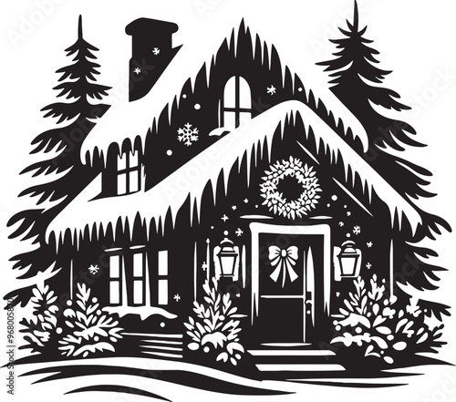 Christmas Silhouette Vector Illustration
