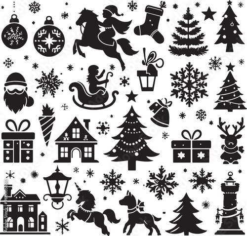 Christmas Silhouette Vector Illustration