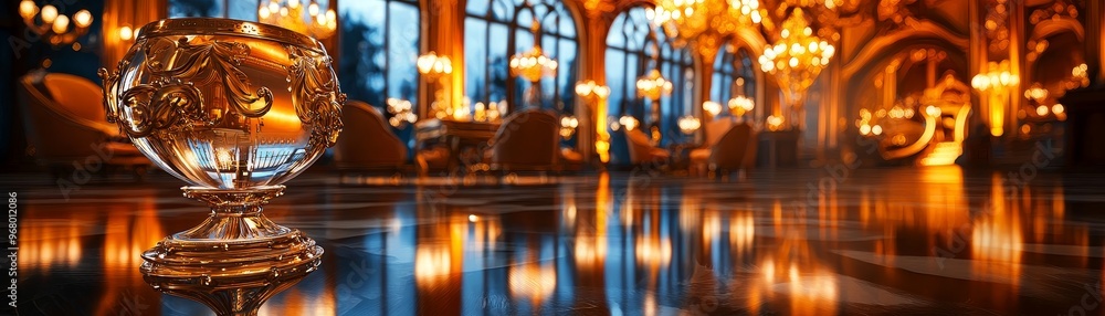Majestic, ornate palace interior with intricate architecture, luxurious furnishings, and gold accents, realistic, opulent Majestic, ornate palace interior with intricate architecture, luxurious furnishings, and gold accents, realistic, opulent