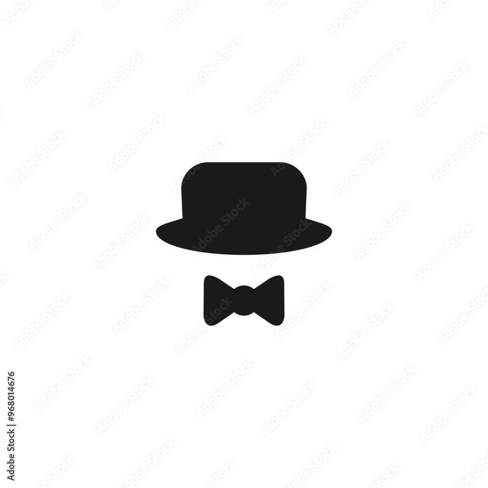 Gentleman classic illustration isolated on white background. Gentleman classic illustration isolated on white background.