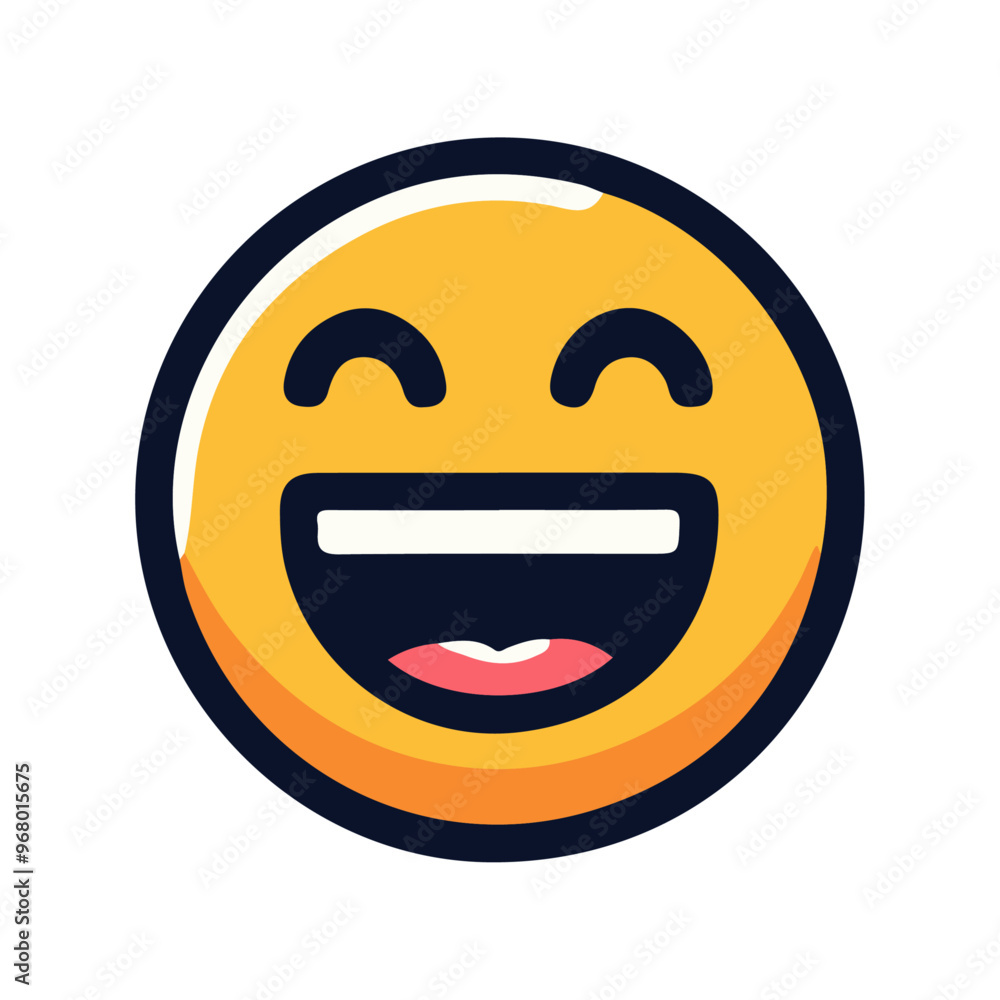Smiley Face Emoji Vector Icon: High-Resolution, Versatile Icon for Digital and Graphic Design Smiley Face Emoji Vector Icon: High-Resolution, Versatile Icon for Digital and Graphic Design