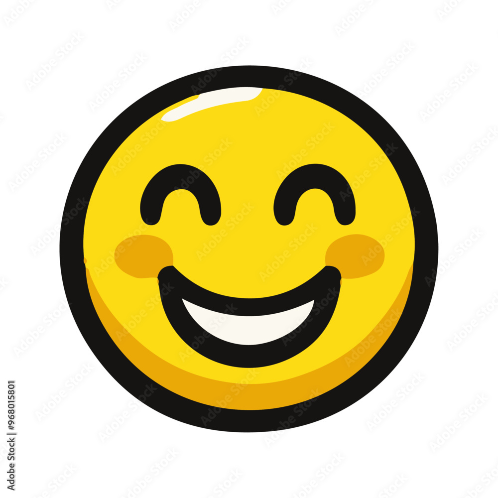 Smiley Face Emoji Vector Icon: High-Resolution, Versatile Icon for Digital and Graphic Design Smiley Face Emoji Vector Icon: High-Resolution, Versatile Icon for Digital and Graphic Design