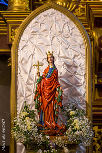 Fotografie Figure of St. Margaret in the church.