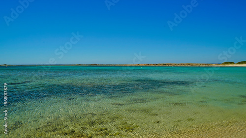 Torre Santo Stefano, vista dalla spiaggia, Salento,Lecce,Puglia,Italia photo