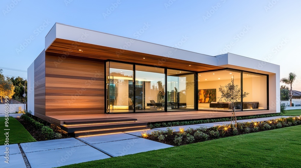 Sleek Modern Single Story House: Innovative Construction with Cutting-Edge Materials Sleek Modern Single Story House: Innovative Construction with Cutting-Edge Materials