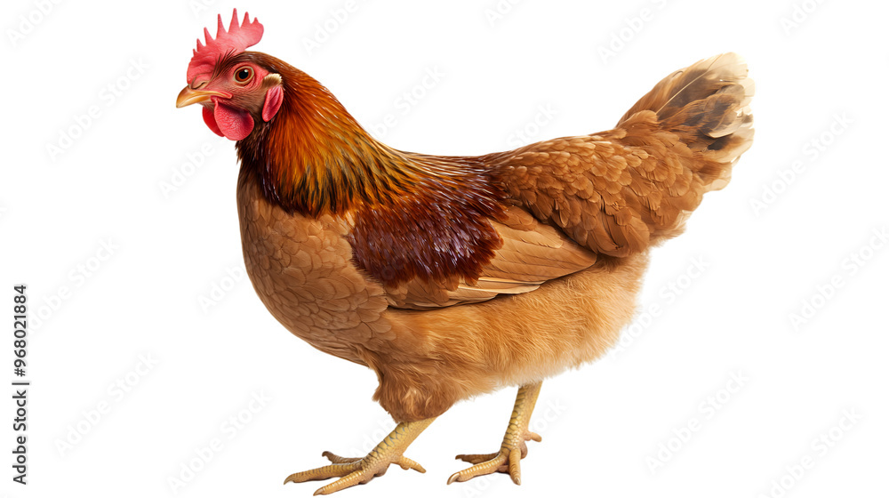 Fototapeta premium Chicken, isolated on white background