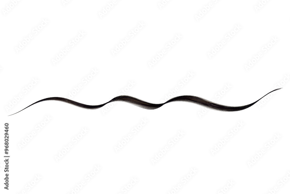 Abstract black wavy line on a transparent background, ideal for design elements, borders, and decorative purposes. Abstract black wavy line on a transparent background, ideal for design elements, borders, and decorative purposes.