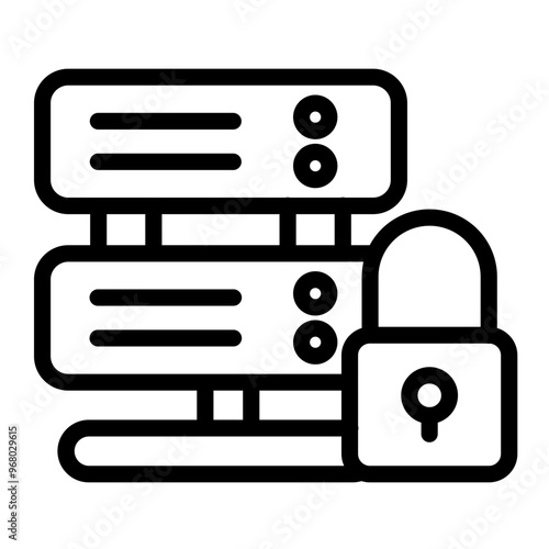 Data Protection vector icon style