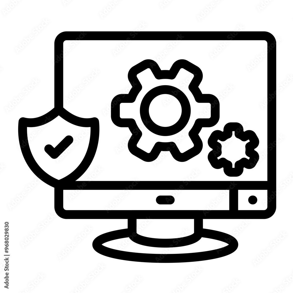 Security Audit vector icon style Security Audit vector icon style