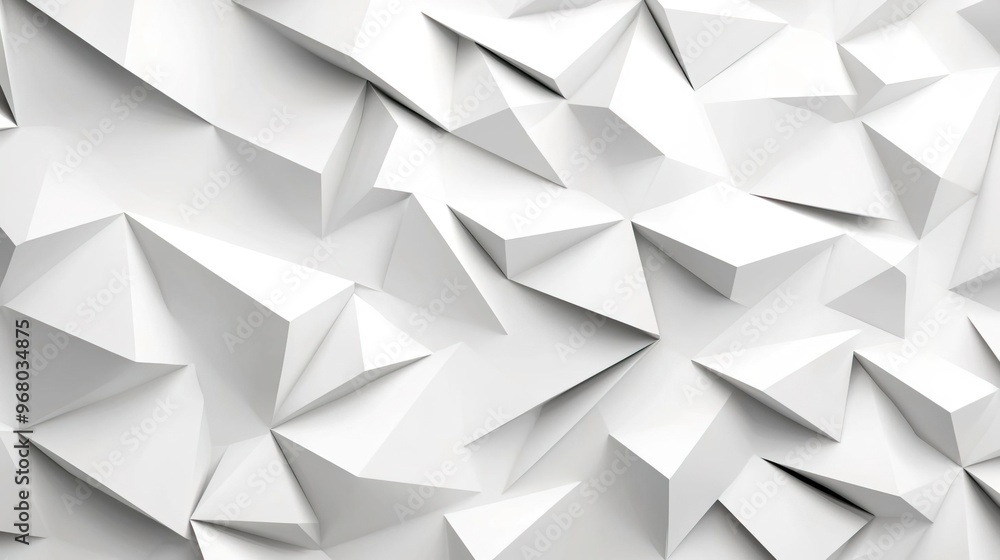 Abstract white geometric pattern background