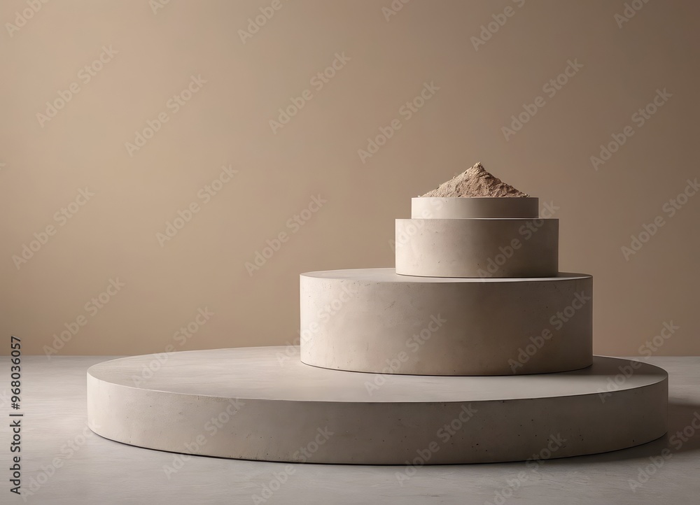 Geometric Concrete Display Plates Designed for Enhancing Modern Minimalist Decor Style Geometric Concrete Display Plates Designed for Enhancing Modern Minimalist Decor Style