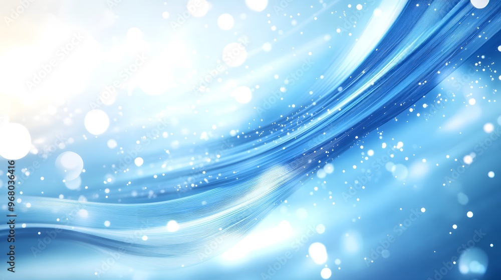 Abstract blue and white background vector presentation design with line waves Abstract blue and white background vector presentation design with line waves