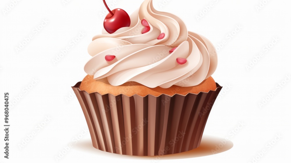 Vibrant cupcake with colorful frosting and sprinkles isolated on transparent background, ideal for birthday celebrations, party invitations, and dessert-themed designs.
Vibrant cupcake with colorful frosting and sprinkles isolated on transparent background, ideal for birthday celebrations, party invitations, and dessert-themed designs.