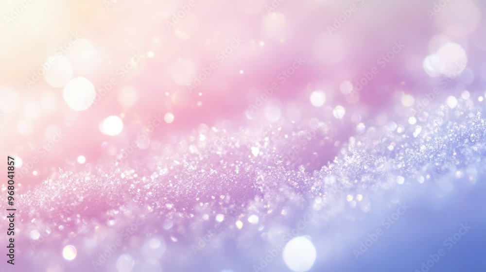 A soft and calming background with small white crystals resembling snow, gently spread across a pastel surface A soft and calming background with small white crystals resembling snow, gently spread across a pastel surface