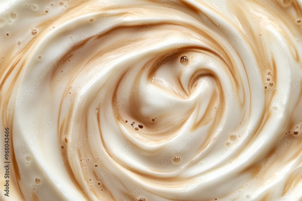 milk and coffee swirl closeup texture background, cocoa vanilla and chocolate milkshake swirl milk and coffee swirl closeup texture background, cocoa vanilla and chocolate milkshake swirl