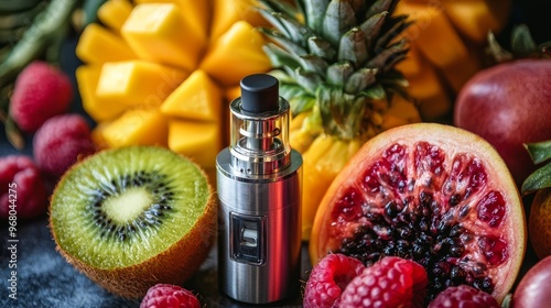 Vape Pen with Fresh Fruits   Mango  Kiwi  Raspberry  Pineapple  Blood Orange
