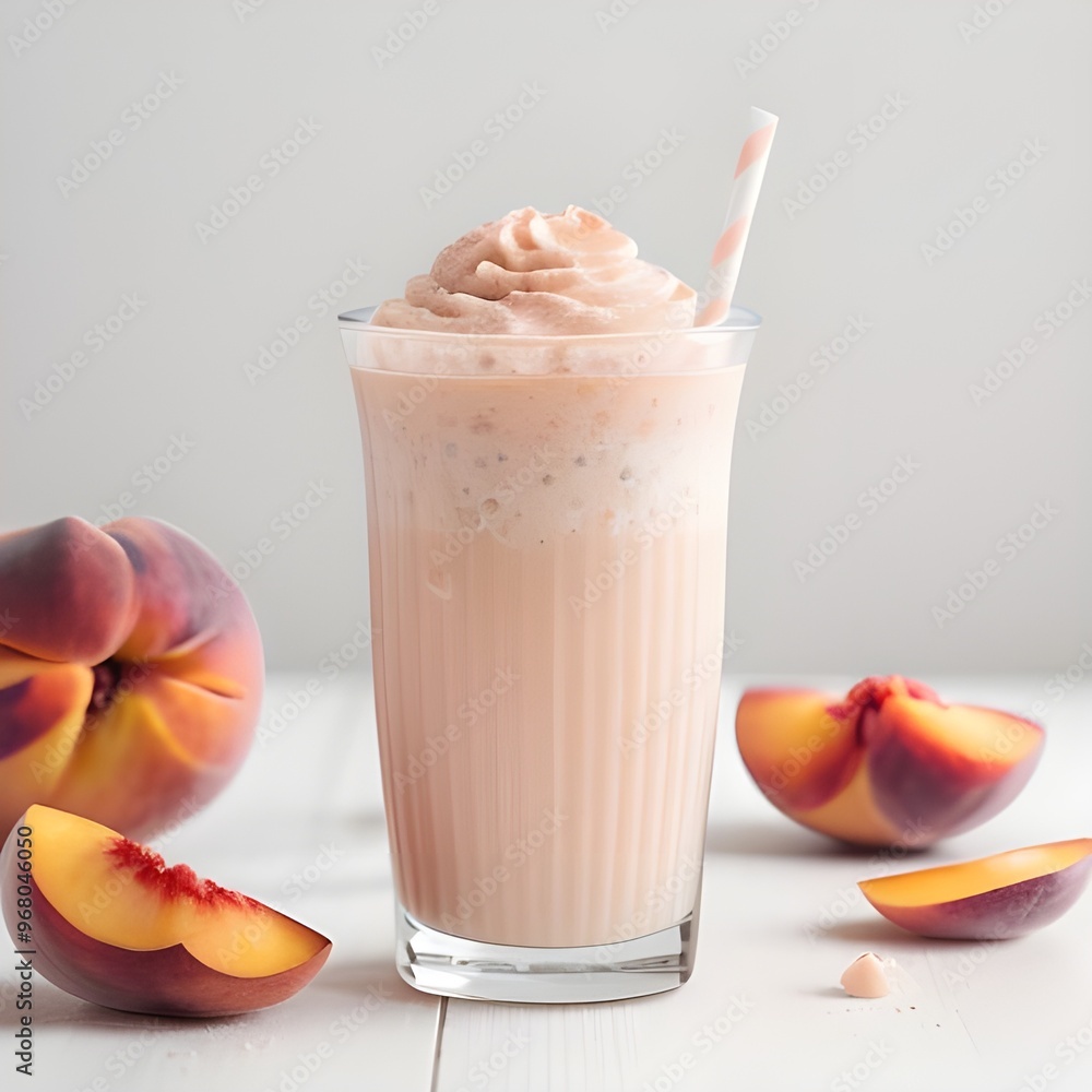 Peach milkshake Peach milkshake