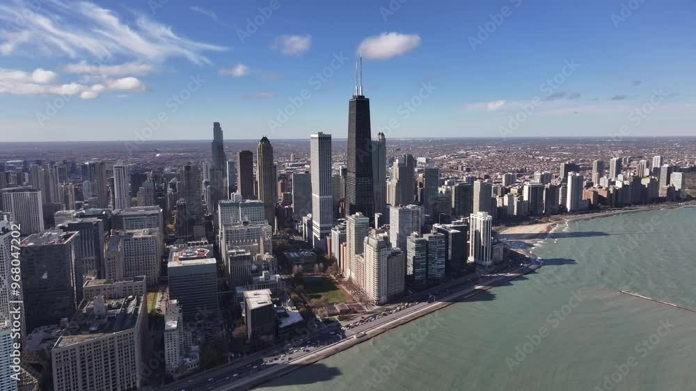 city skyline of Downtown Chicago 2024 city skyline of Downtown Chicago 2024