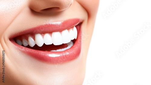 A close-up of a beautiful smile showcasing pristine teeth and healthy gums, radiating joy and confidence.