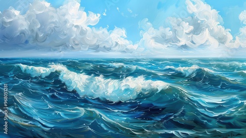 Obraz na płótnie Ocean waves