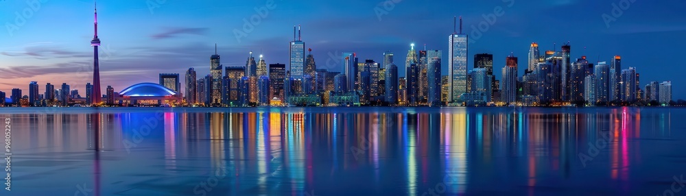 Naklejka premium Urban skyline