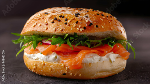 Smoked Salmon Bagel  photo