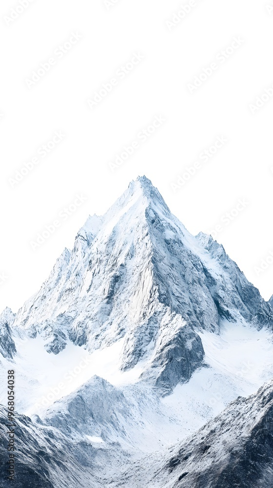 Snowy mountains surrounded by rocks, with some snow on the peaks and rocks covered in a white powder Snowy mountains surrounded by rocks, with some snow on the peaks and rocks covered in a white powder