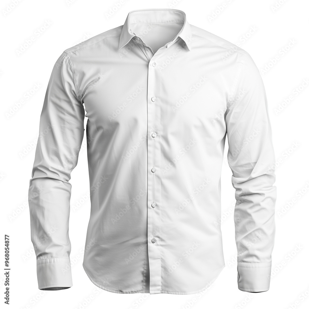 white men's shirt isolated on transparent or white background white men's shirt isolated on transparent or white background