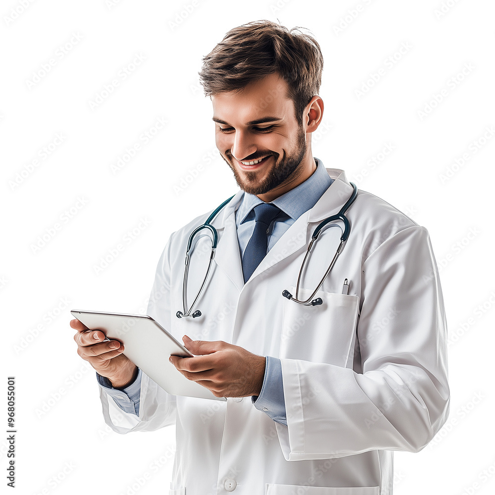 male doctor portrait isolated on transparent or white background male doctor portrait isolated on transparent or white background