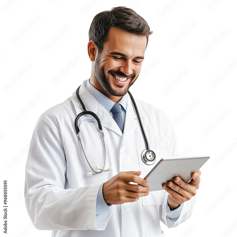 male doctor portrait isolated on transparent or white background male doctor portrait isolated on transparent or white background