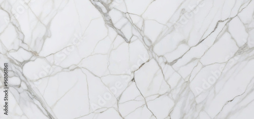 Luxurious white Carrara statuaries marble texture background. Calacatta glossy marble with golden streaks. Luxury White Gold Marble texture background vector. Panoramic Marbling texture design.