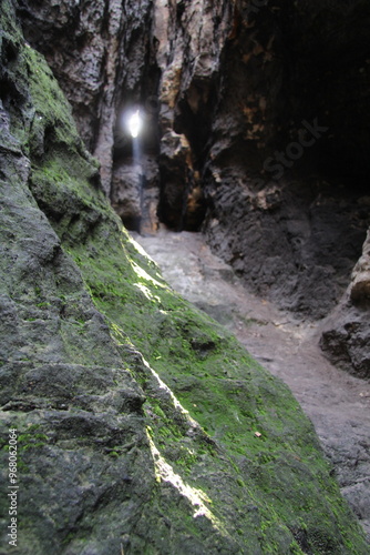 Sunlight in a cave