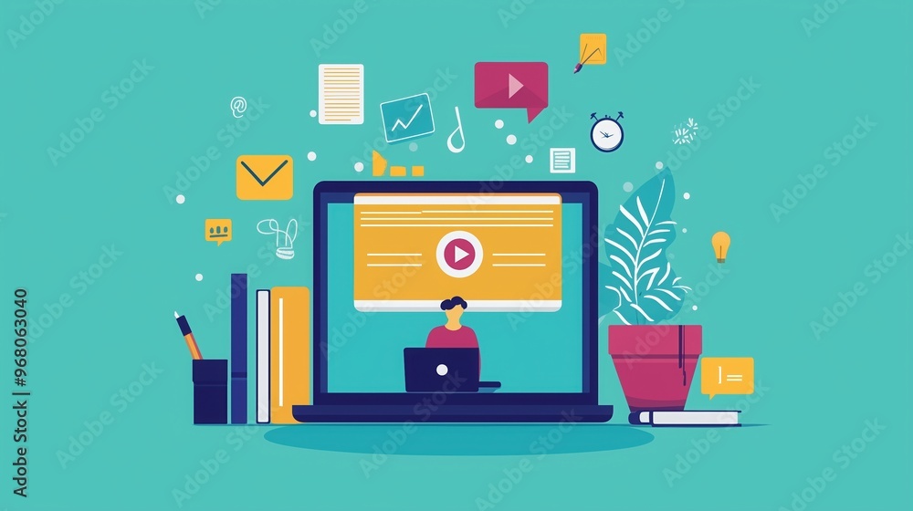 online education, e-learning education concept, learning with video tutorial or webinar, internet lessons, knowledge base online education, e-learning education concept, learning with video tutorial or webinar, internet lessons, knowledge base