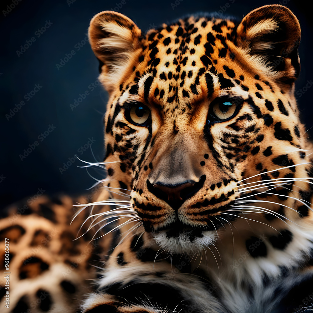 portrait of a leopard portrait of a leopard