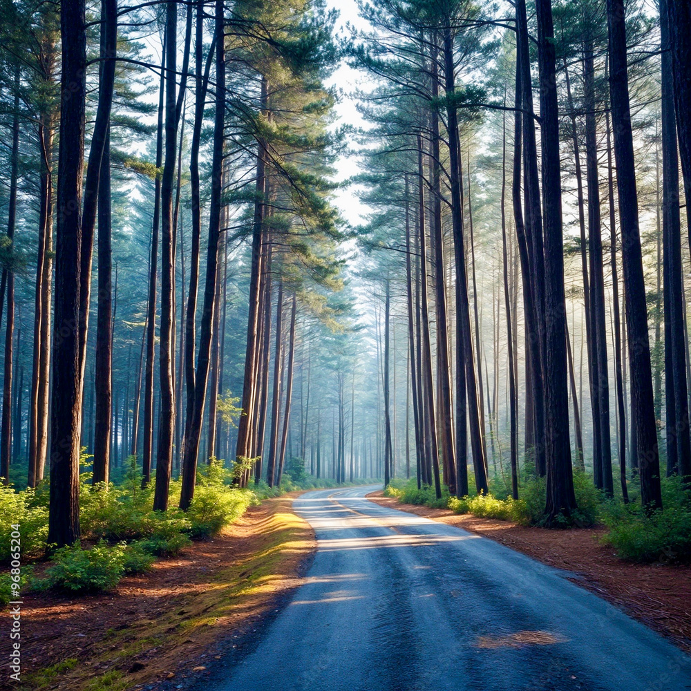 Obraz premium morning in the forest