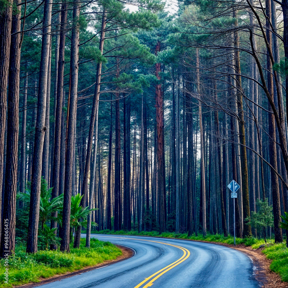 Fototapeta premium road in the woods