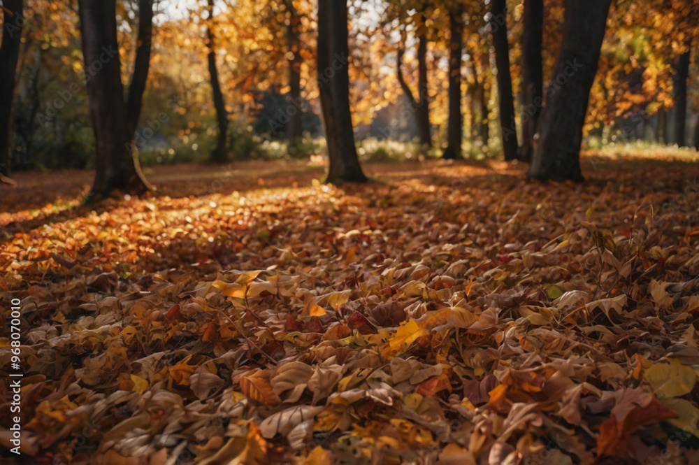 beautiful natural background of autumn forest with yellow orange and brown leaves on trees beautiful natural background of autumn forest with yellow orange and brown leaves on trees