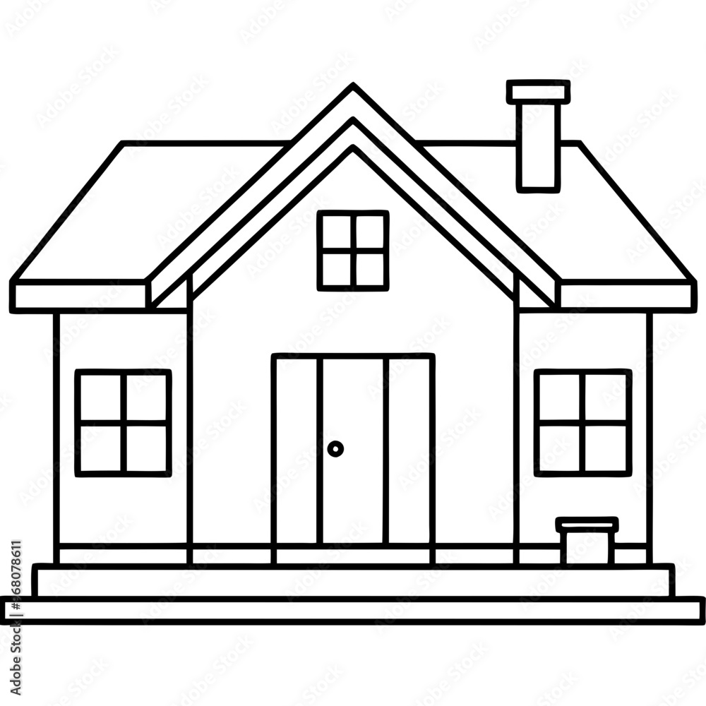 Home map isolated on white background Home map isolated on white background