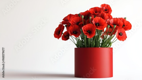 A beautiful display of red ...