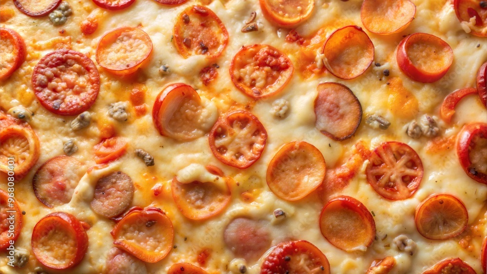 Texture of crusty pizza base, golden and cheesy, for Italian cuisine and gourmet cooking Texture of crusty pizza base, golden and cheesy, for Italian cuisine and gourmet cooking
