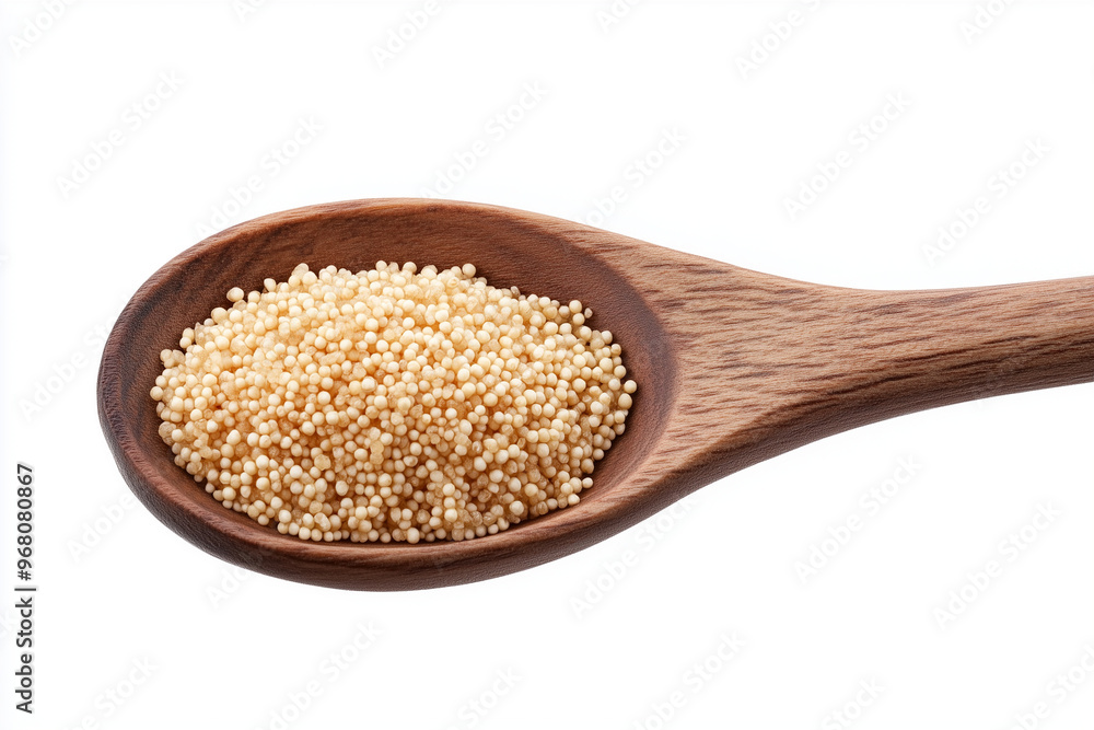 wooden spoon with buckwheat wooden spoon with buckwheat