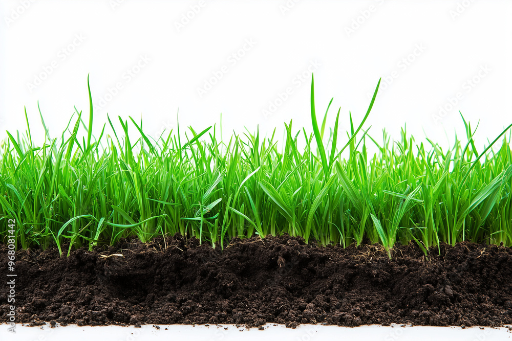 green grass isolated on white green grass isolated on white