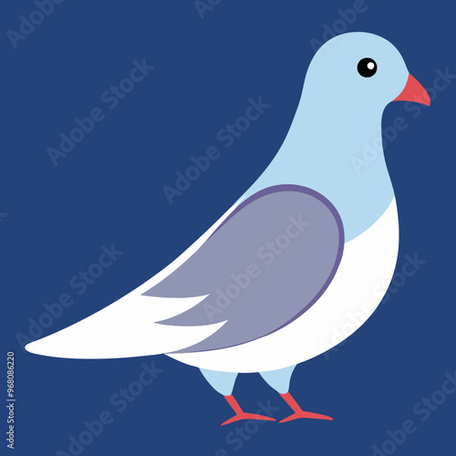 Cute pigeons vector design