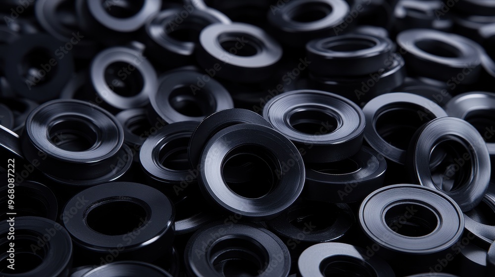 A Pile of Black Rings A Pile of Black Rings